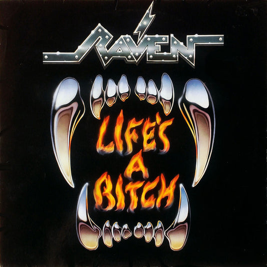 Raven – Life's A Bitch - LP - 1987 - Atlantic – 781 734-1 - USADO / USED (M- / VG+)