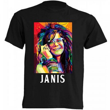 Janis Joplin - Camiseta / T-Shirt / Tallas – Sizes: S/M/L/XL/XXL