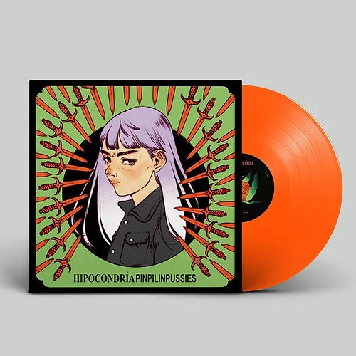 PINPILINPUSSIES LP Hipocondría (Neon Orange Coloured Vinyl) + Poster