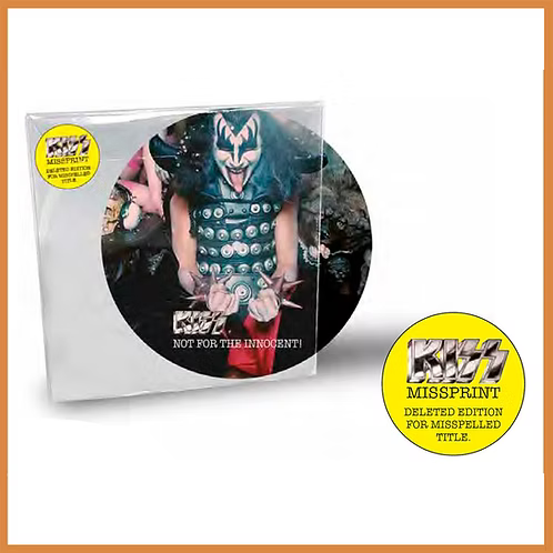 KISS LP Not For The Innocent! MISSPRINT (Picture Disc 200 Copies)