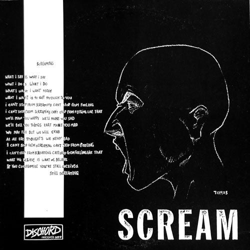 Scream – Still Screaming - LP - Negro / Black - With Insert and MP3 - Dischord Records – DIS 9 V, Dischord Records – № 9