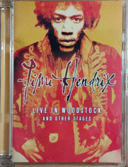 Jimi Hendrix ‎– Live In Woodstock And Other Stages - DVD - DVD Muy Buen Estado (VG+) / Portada Muy Buen Estado (VG+)