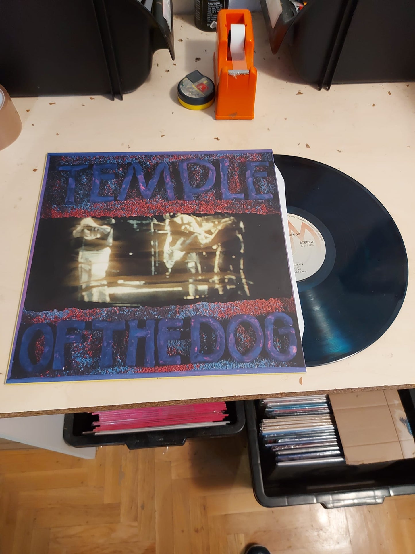 Temple Of The Dog ‎– Temple Of The Dog - LP - Azul Metálico Jaspeado / Blue Marbled - Nuevo sin usar pero no precintado / New and unplayed but not sealed.