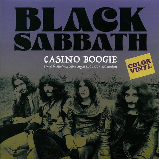 Black Sabbath – Casino Boogie (Live At The Montreux Casino, August 31st, 1970 - FM Broadcast) - LP - Dark Purple