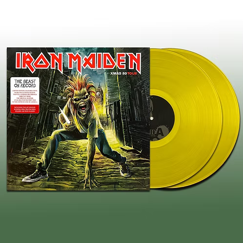 IRON MAIDEN 2xLP XMas 80 Tour (Yellow Translucid Coloured Vinyls)