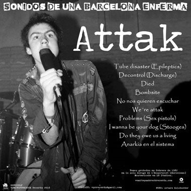 ATTAK / SHIT SA Sonidos de una barcelona enferma LP Limited edition