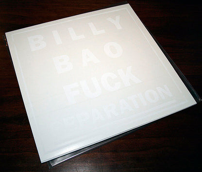 Billy Bao – Fuck Separation - Vinyl, 10", 33 ⅓ RPM, White - 2007 - S-S Records – SS033 - USADO / USED (M- / M-)