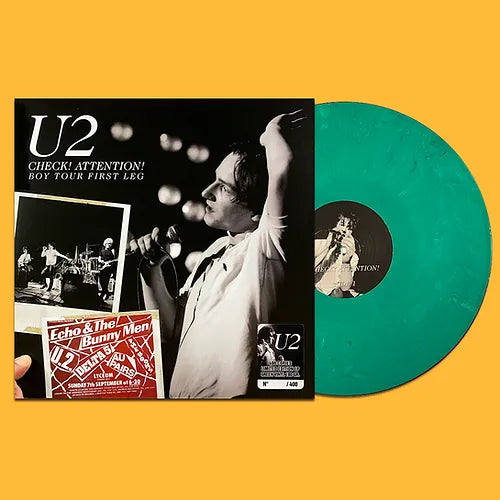 U2 LP Check! Attention! Boy Tour First Leg (Green Coloured Vinyl) Promo Edition