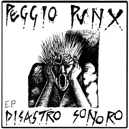 Peggio Punx – Disastro Sonoro E.P. - 7" - 2014 - Vomitopunkrock Records – REF001SG - Como Nuevo / Like New (M / M-)