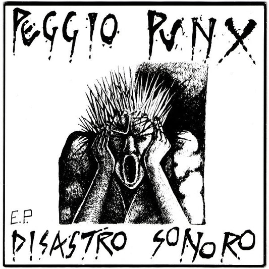 Peggio Punx – Disastro Sonoro E.P. - 7" - 2014 - Vomitopunkrock Records – REF001SG - Como Nuevo / Like New (M / M-)