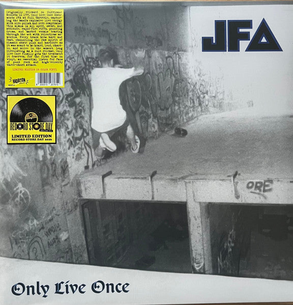 J.F.A. - Only Live Once (LP, Album, RSD, Ltd, RE, Blanco / White)