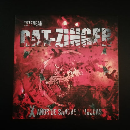 Rat-Zinger - X Años De Sangre Y Moscas - Zuzenean (2xLP, Album, Rojo / Red)
