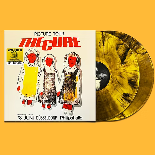 THE CURE 2xLP Picture Tour (Yellow & Black Marbled Coloured 250 Numbered Copies)