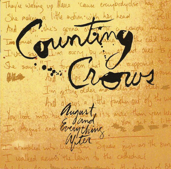 Counting Crows – August And Everything After - CD - Muy Buen Estado / Very Good Condition (VG+ / VG+)