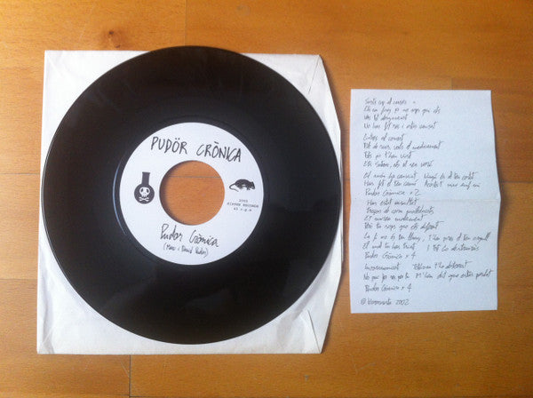 Pudör Crònica – Vull Ser El Teu Gos - 7" - With Insert - 2002 - Ripper Records – 2002