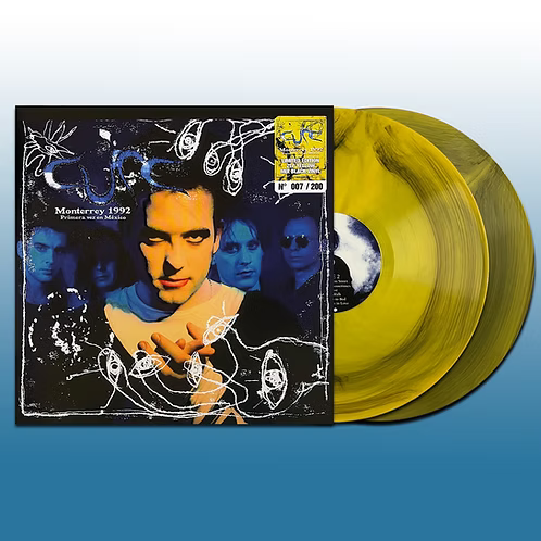 CURE 2xLP Monterrey 1992 (Yellow Mix Black Colour Vinyl) 200 Numbered Copies