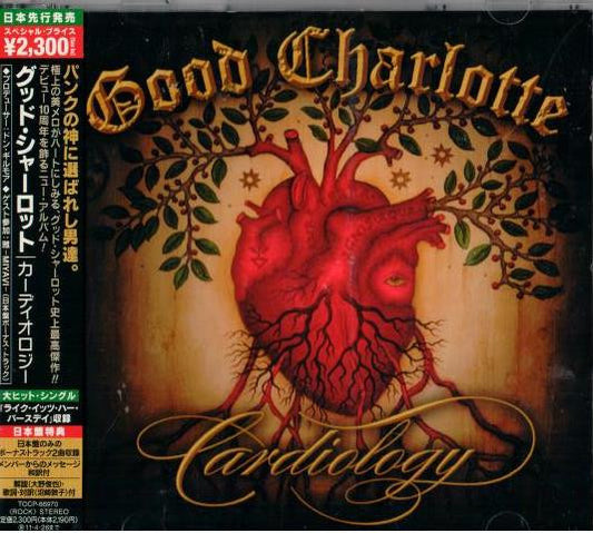 Good Charlotte – Cardiology - CD - Edición Japonesa - Con OBI - 2010 - Capitol Records – TOCP-66970 - Nuevo sin usar pero no precintado / New and unplayed but not sealed.