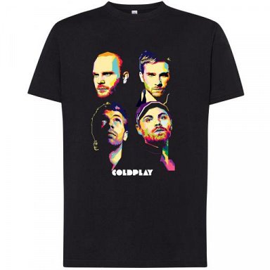 Coldplay - Camiseta / T-Shirt / Tallas – Sizes: S/M/L/XL/XXL
