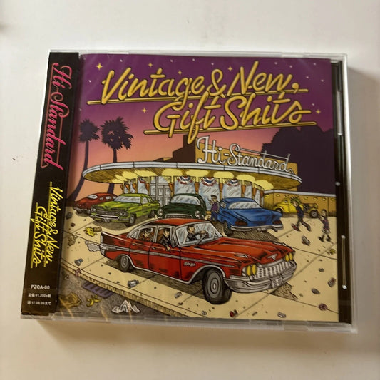 Hi-Standard – Vintage & New,Gift Shits - CD - Edición Japonesa - Con OBI - 2016 - Pizza Of Death Records – PZCA-80 - Nuevo sin usar pero no precintado / New and unplayed but not sealed.