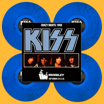 KISS BOX SET 4xLP Crazy Nights 1988 (Blue Translucid Coloured Vinyls)
