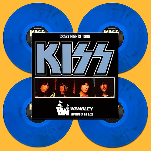 KISS BOX SET 4xLP Crazy Nights 1988 (Blue Translucid Coloured Vinyls)