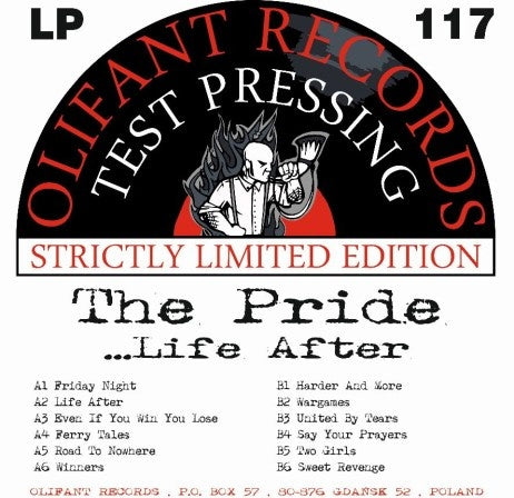 THE PRIDE Life After LP TEST PRESSING Limited to 15 copies