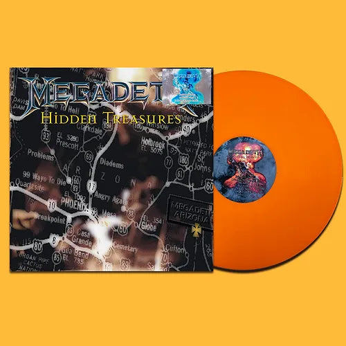 MEGADETH LP Hidden Treasures (Orange Coloured Vinyl) + 4 Bonus Tracks