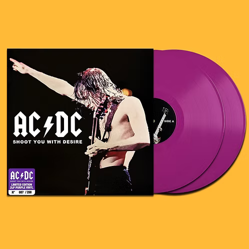 AC/DC 2xLP Shoot You With Desire (Purple Coloured Vinyl) 200 Numbered Copies