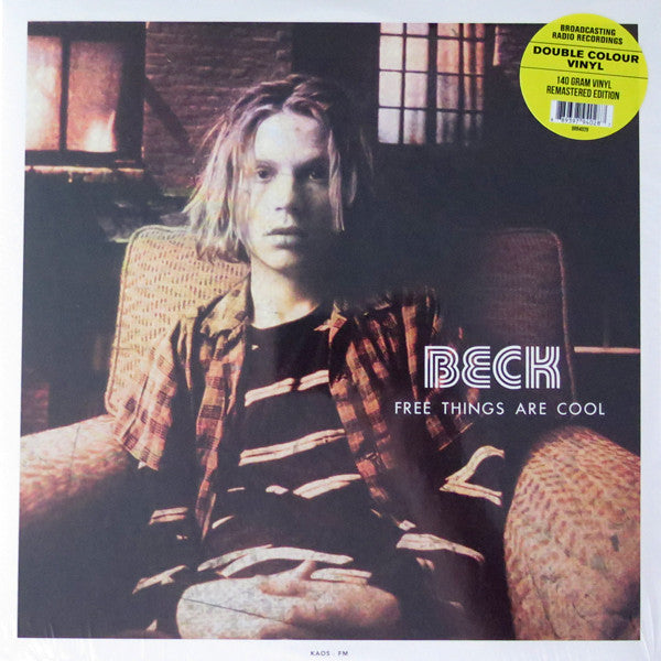 Beck – Free Things Are Cool - 12", 45 RPM - Burgundy & Yellow Split - 2015 - Broadcasting Radio Records – BRR4028