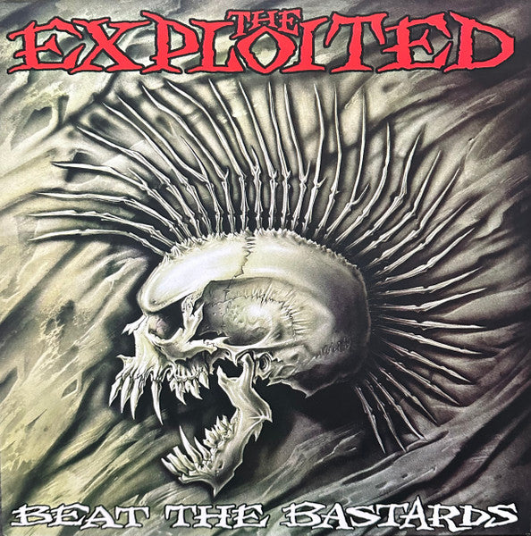 The Exploited - Beat The Bastards (2xLP, Album, RE, Red Transparent W/ Black Splatter)