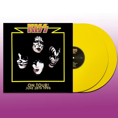 KISS 2xLP On Tour! June 28th 1996 (Yellow Coloured Vinyls) with Giant Poster