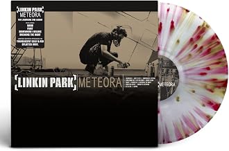 Linkin Park - Meteora - LP Color Dorado y Rojo con Salpicaduras