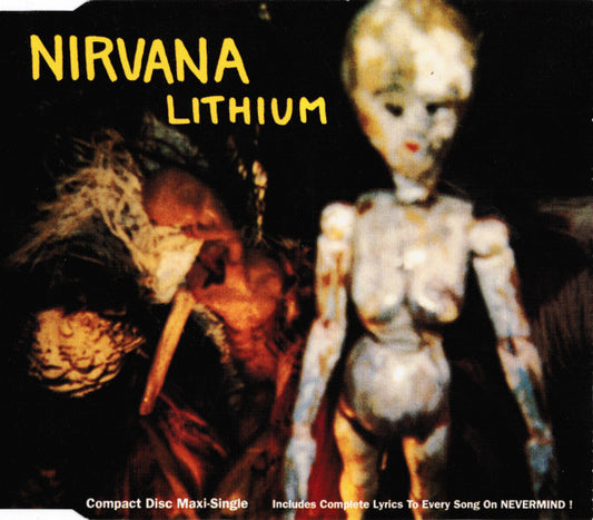 Nirvana ‎– Lithium - CD-Maxi - DGC ‎– GED21815, Sub Pop ‎– GED21815 - CD Como Nuevo / Portada Como Nueva (M-/M-)