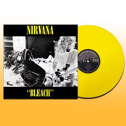 NIRVANA LP Bleach (Yellow Coloured Vinyl) Australian Yellow Lettering