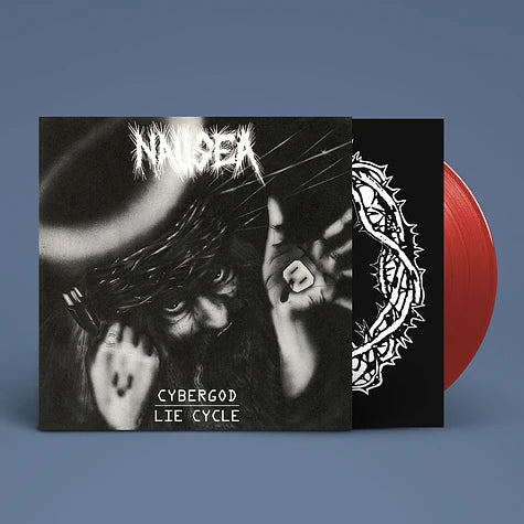 Nausea Cybergod / Lie Cycle Transparent Red Vinyl Edition LP (Svart)