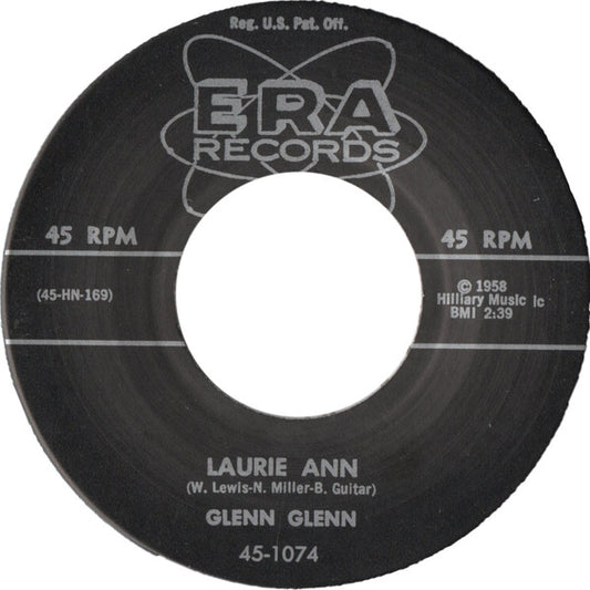 Glenn Glenn – Laurie Ann / One Cup Of Coffee And A Cigarette - 7" - Unofficial - Era Records – 45-1074 - Vinilo Como Nuevo / Portada Genérica (M-/Generic).