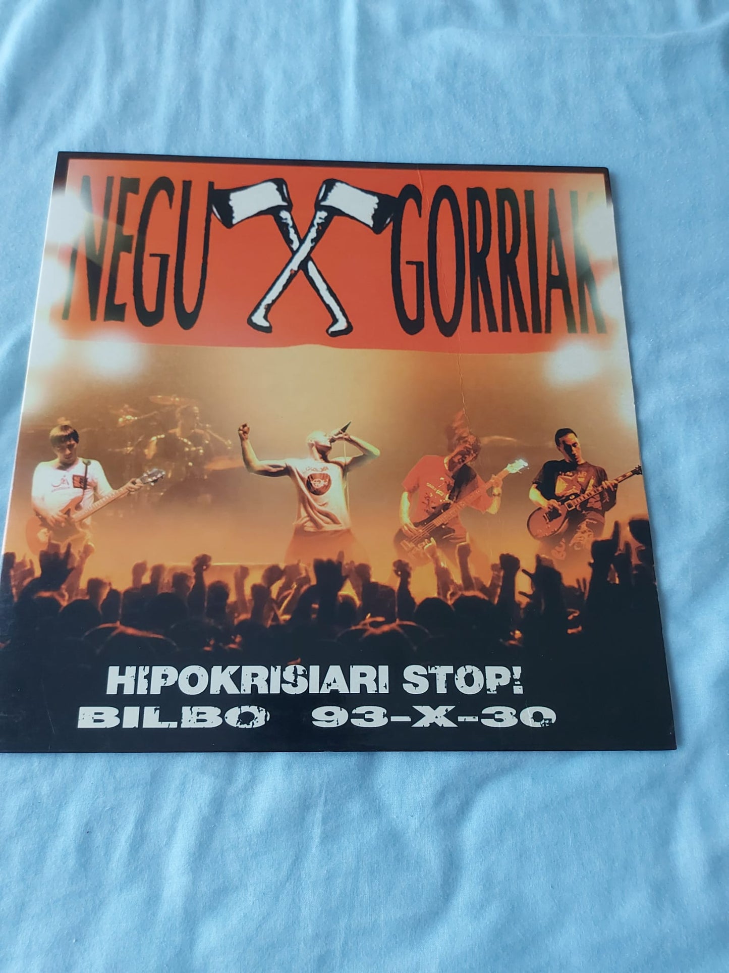Negu Gorriak – Hipokrisiari Stop! (Bilbo 93-X-30) - LP - Gatefold Sleeve - 1994 - Esan Ozenki – EO-045/LP - Muy Buen Estado / Very Good Condition (VG++ / VG+)