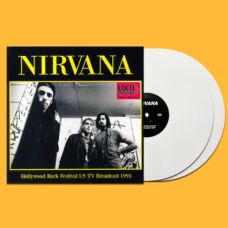 NIRVANA 2xLP Hollywood Rock Festival US TV Broadcast 1993 (White Coloured Vinyl)