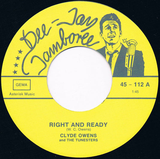 Clyde Owens And The Tunesters – Right And Ready - 7" - Dee Jay Jamboree – 45-112 - Como Nuevo / Like New (M-/Generic)