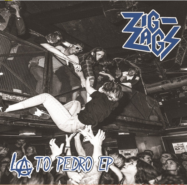 Mike Watt & The Secondmen / Zig Zags – L.A. to Pedro - 7" - Blue Translucent - 2019 - Nomad Eel Records – NER-021