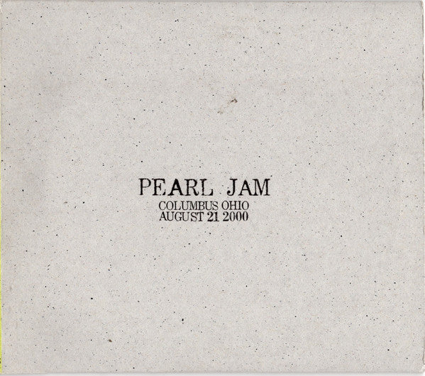 Pearl Jam - Columbus, Ohio - August 21, 2000 - 2xCD - CDs Muy Buen Estado / Portada Muy Buen Estado (VG+/VG+)