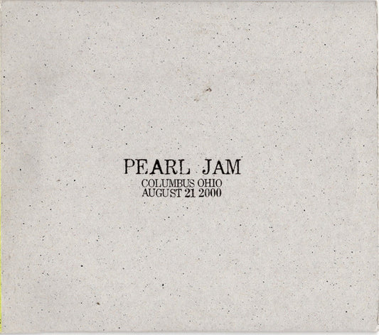 Pearl Jam - Columbus, Ohio - August 21, 2000 - 2xCD - CDs Muy Buen Estado / Portada Muy Buen Estado (VG+/VG+)