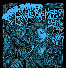 RAW POWER / CRIPPLE BASTARDS - Japan Tour 2019 - 7" - Color - FOAD RECORDS