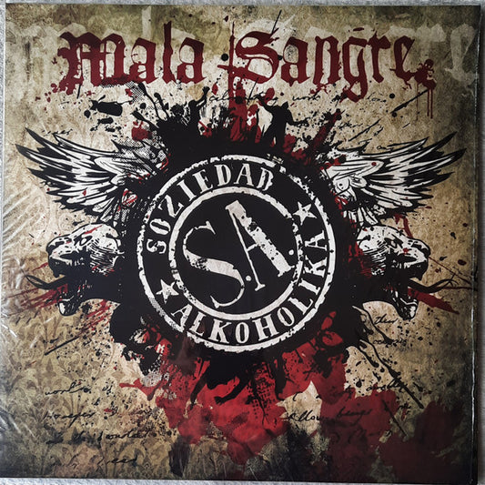 Soziedad Alkoholika ‎– Mala Sangre - LP - ROJO / RED - 2021 - Maldito Records ‎– MR-21649