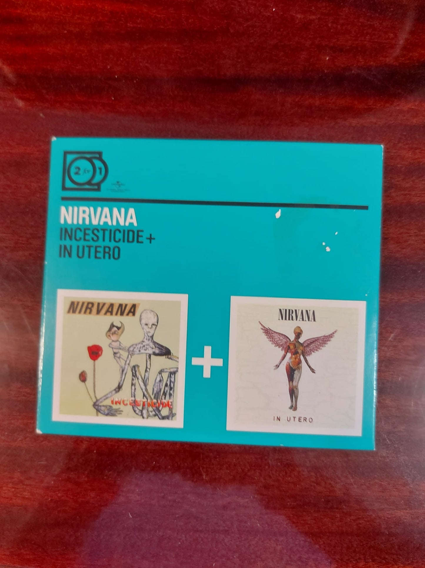 Nirvana – Incesticide + In Utero - 2xCD - Digipak - Sticker Residue On Front Cover / Restos de Pegatina en la Portada - Muy Buen Estado / Very Good Condition (VG+ / VG+)
