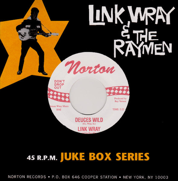 Link Wray And His Ray Men – Deuces Wild / The Sweeper - 7" - 1995 - Norton Records – 807 - Como Nuevo / Like New (M- / M-)