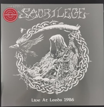 Sacrilege - Live At Leeds 1986 (LP, Album, Ltd, Clear/Black Splatter)