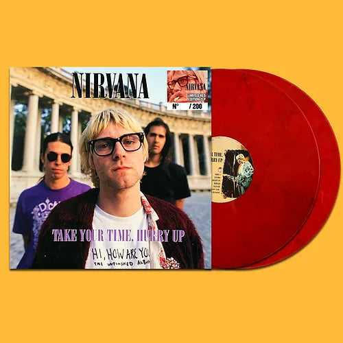 NIRVANA 2xLP Take Your Time, Hurry Up - Madrid 1992 (Red Coloured Vinyls) Promo