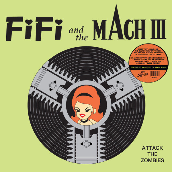 Fifi And The Mach III - Attack The Zombies (LP, Album, Ltd, RE, Green Translucent)
