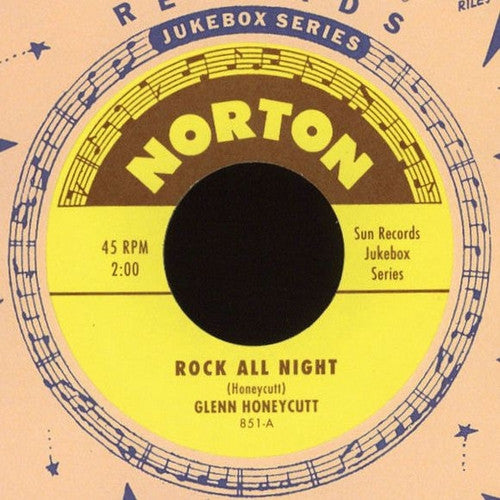 Glenn Honeycutt / Jimmy Wages – Rock All Night / Miss Pearl - 7" - 2001 - Norton Records – 851 - Como Nuevo / Like New (M- / M-)